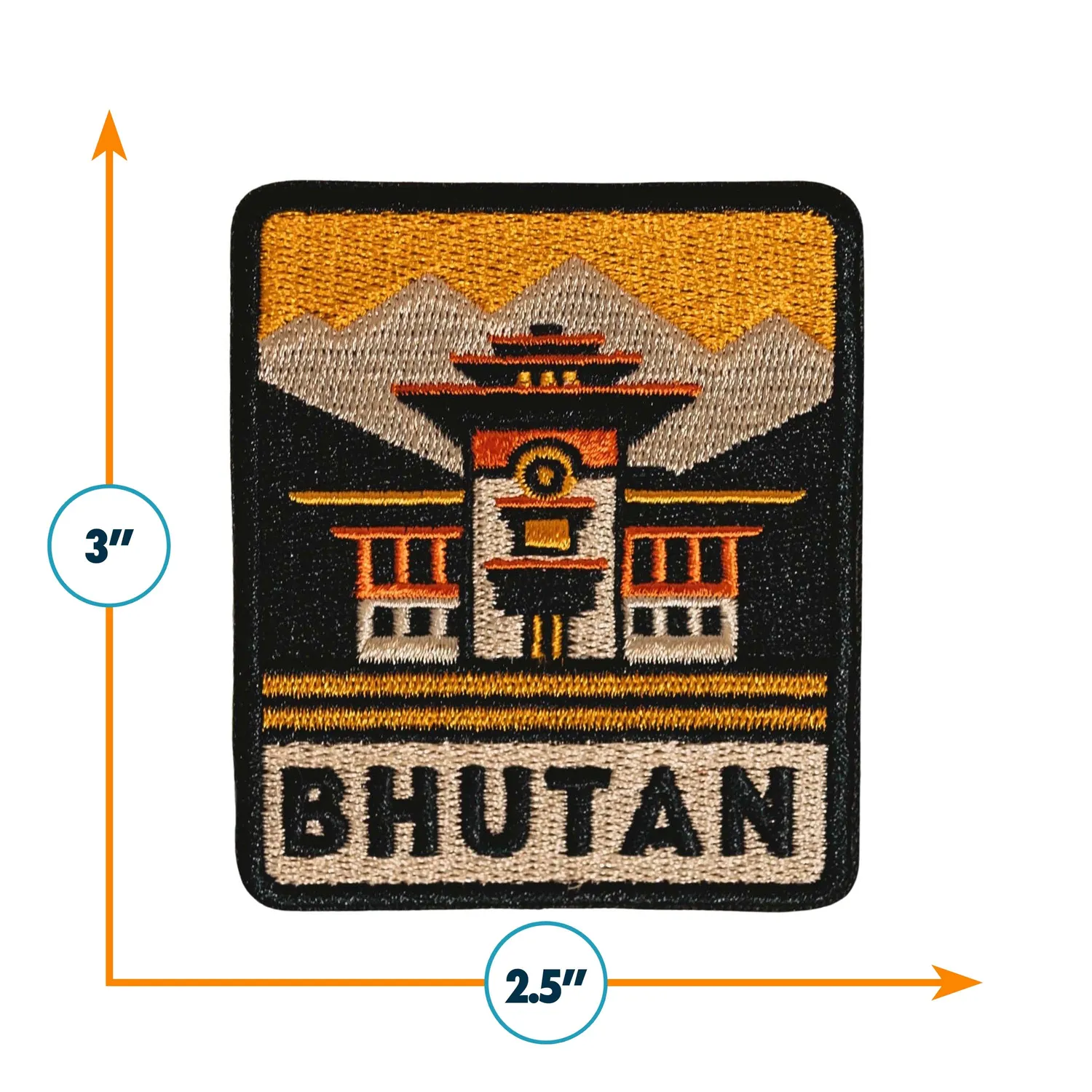 Vagabond Heart Bhutan strygemærke 3D broderi