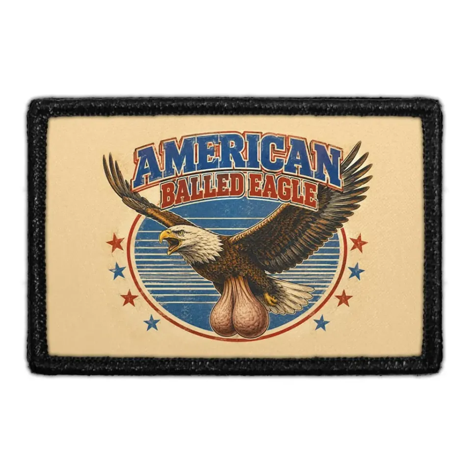 Pull Patch American Balled Eagle patch med velcro