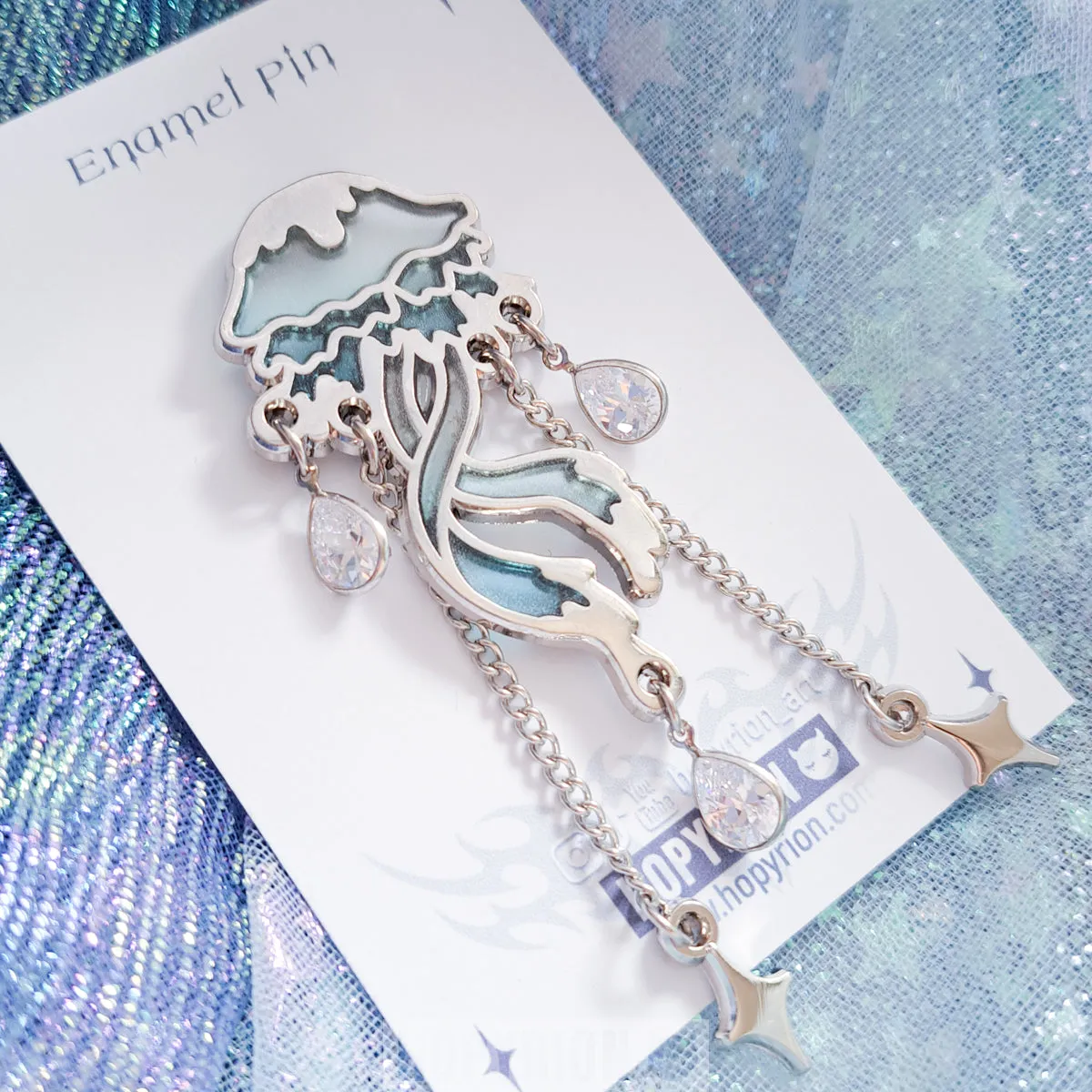 Hopyrion Melty Jelly enamel pin 5 cm blå