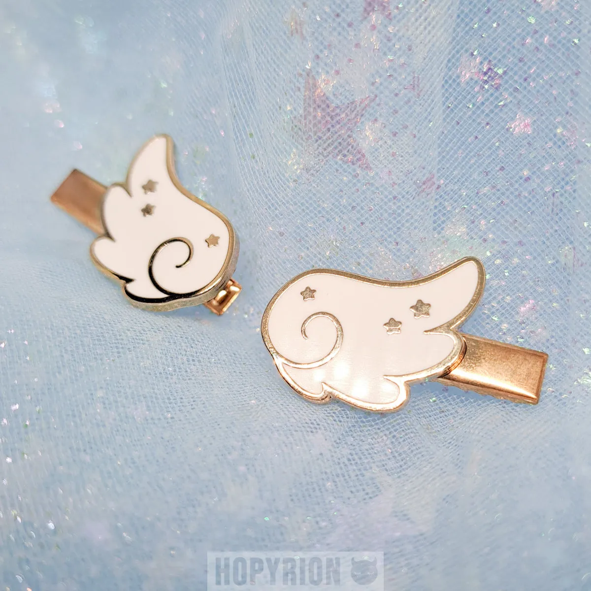 Hopyrion Angel Wings hårspænde guld 2 cm