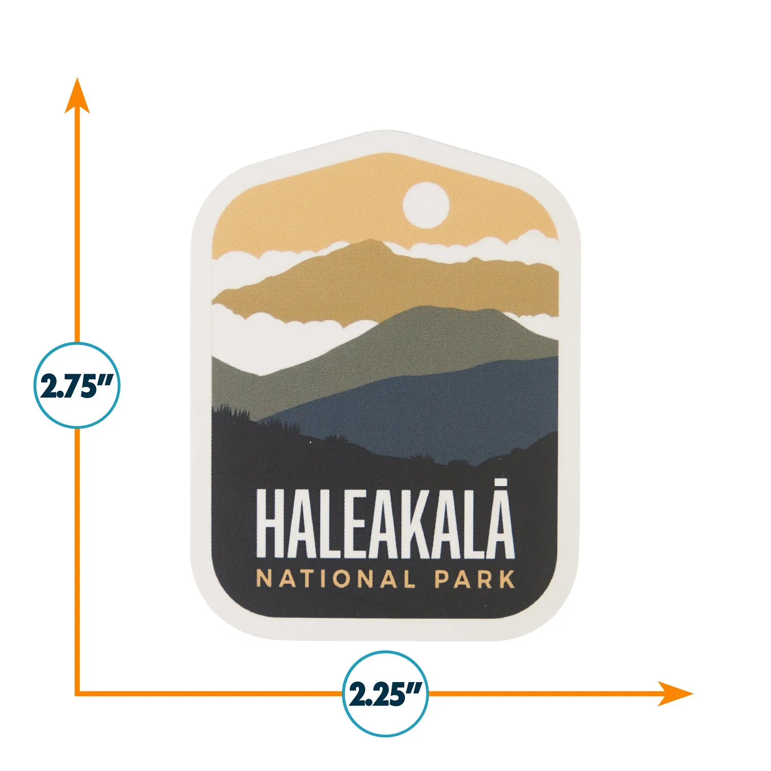 Vagabond Heart Haleakala klistermærke 70x57 mm vinyl