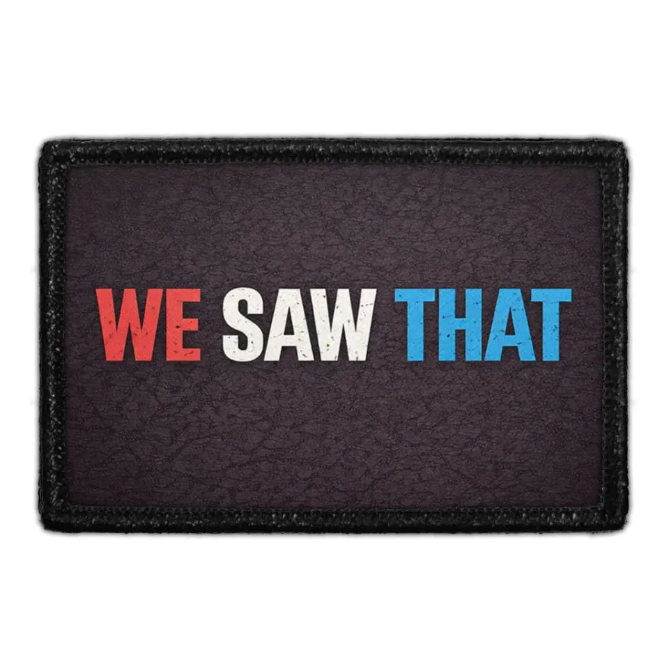 Pull Patch We Saw That patch 3x2 politi