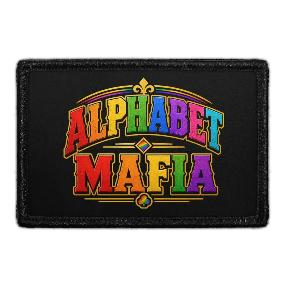 Pull Patch Alphabet Mafia patch 3x2 pride