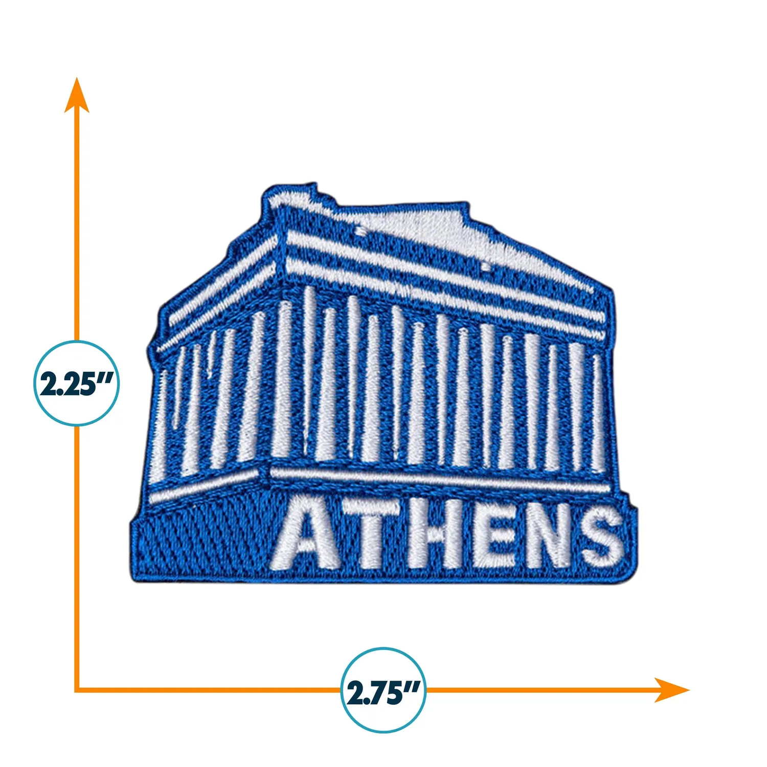 Vagabond Heart Athens strygemærke Akropolis 57x70 mm