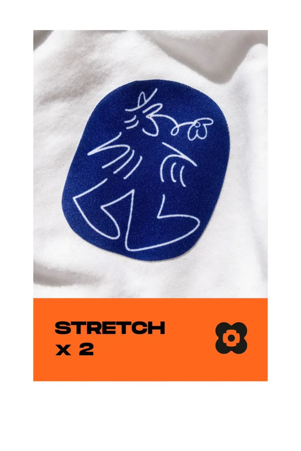FabPatch STRETCH GusGus B/G lapper 2 stk strækbar