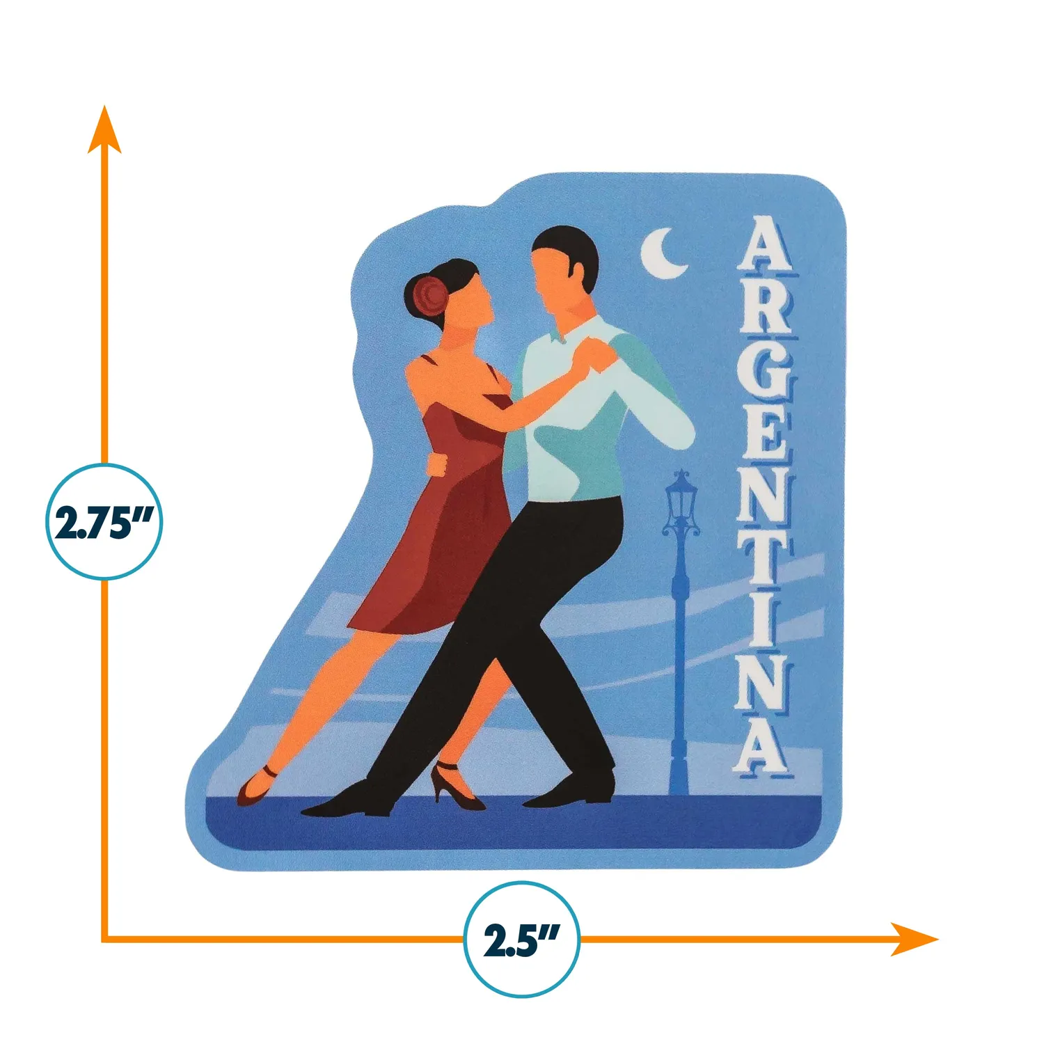 Vagabond Heart Argentina klistermærke tango vinyl