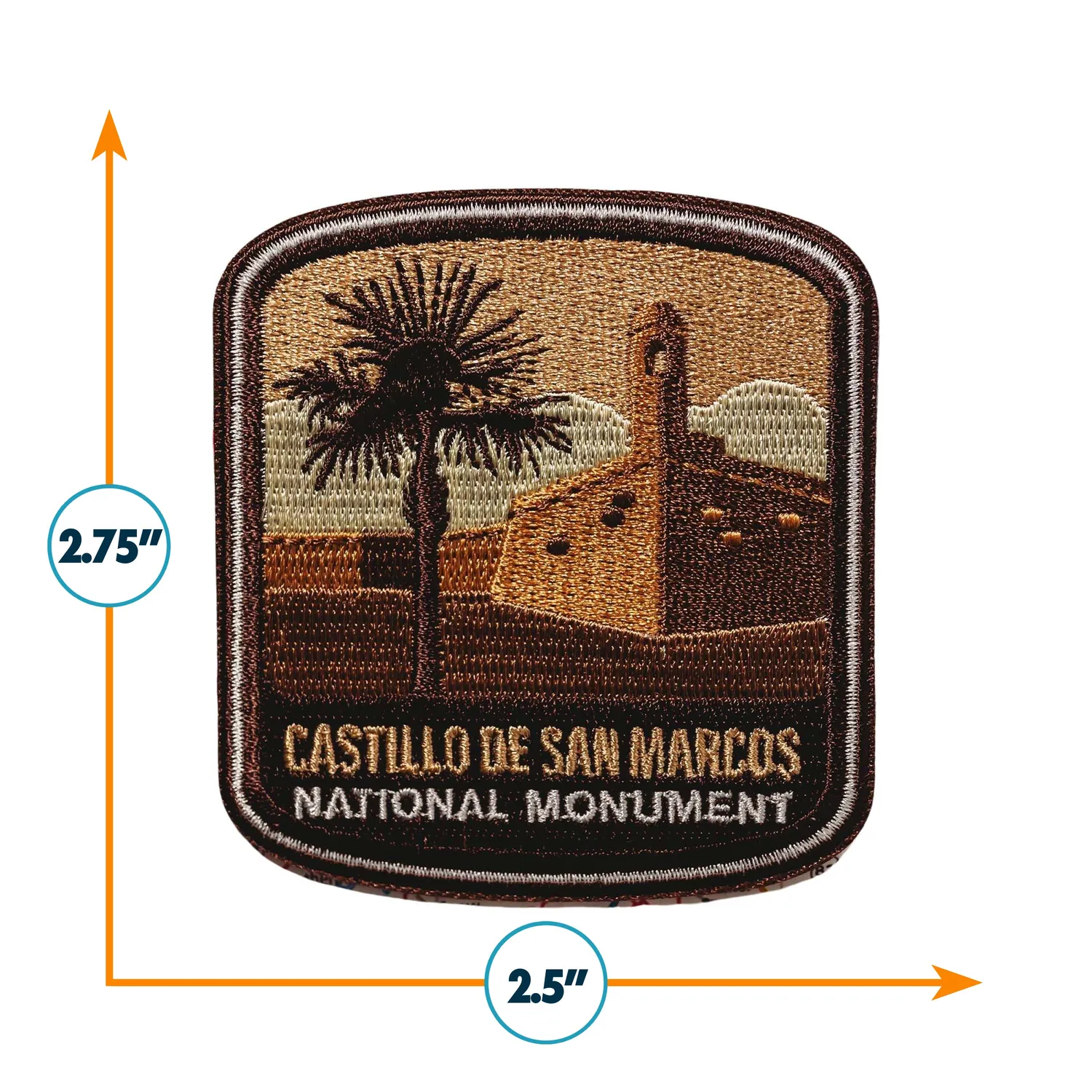 Vagabond Heart Castillo De San Marcos patch broderet