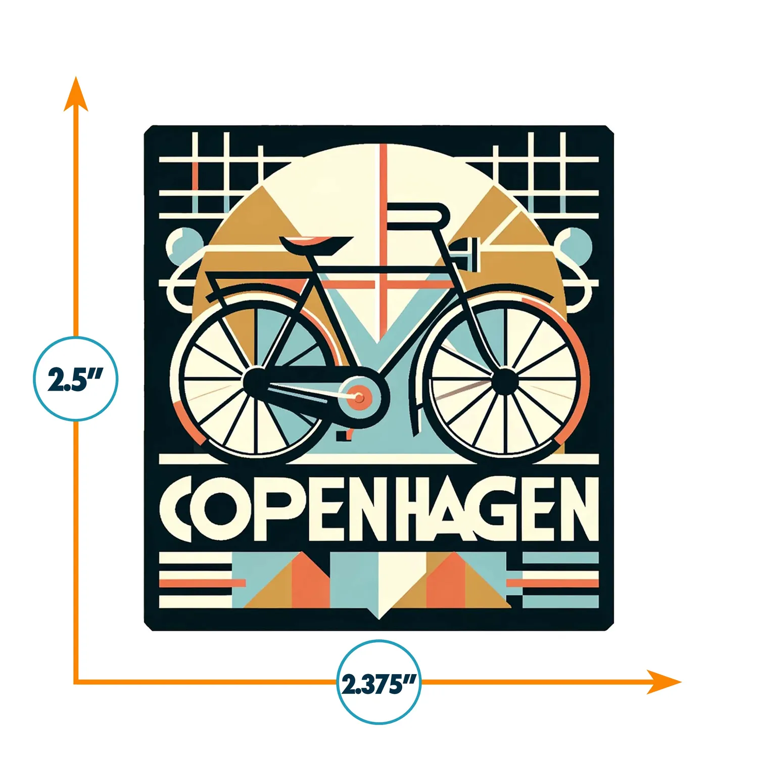 Vagabond Heart Copenhagen klistermærke vinyl 64x60