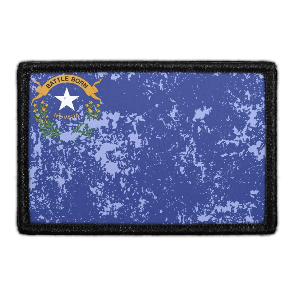 Pull Patch Nevada State Flag patch farvet slidt