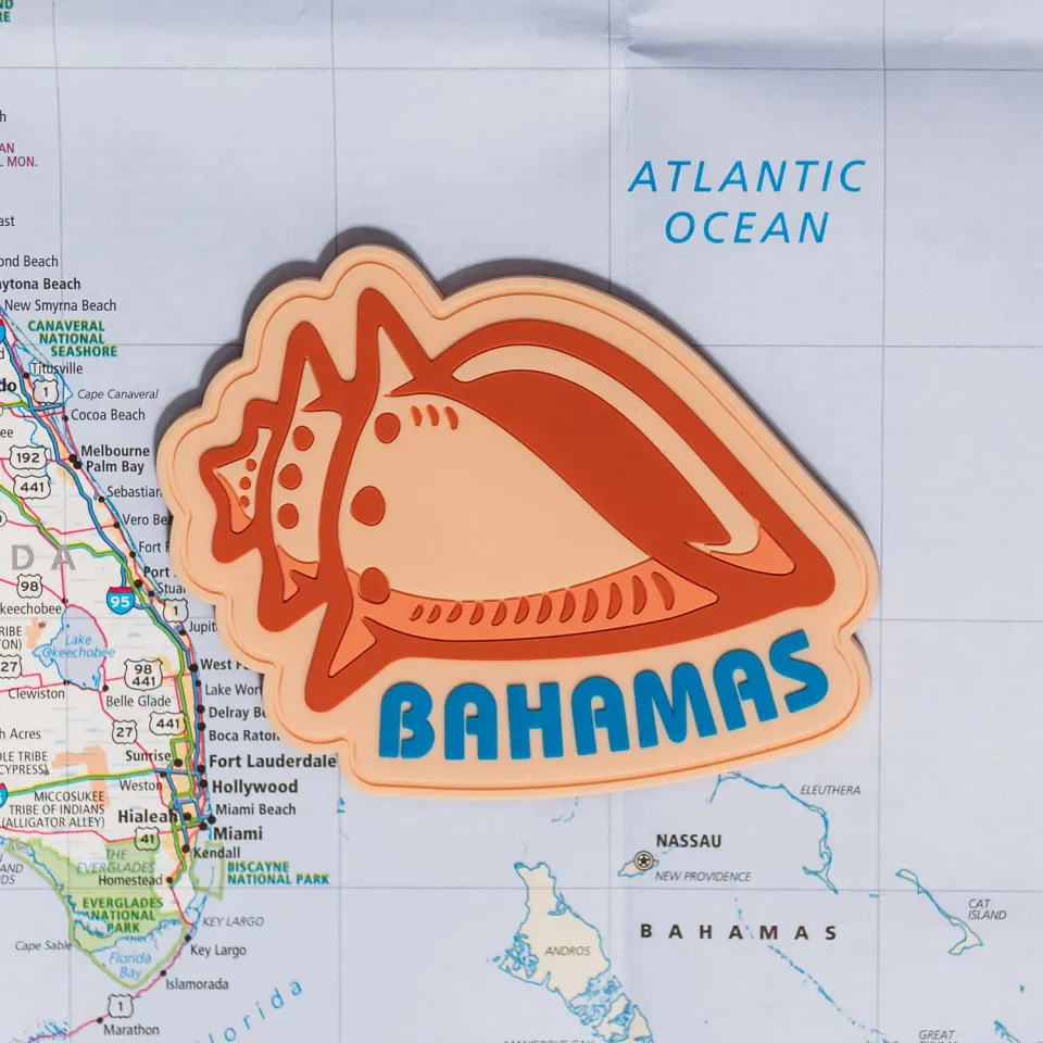 Vagabond Heart Bahamas køleskabsmagnet PVC
