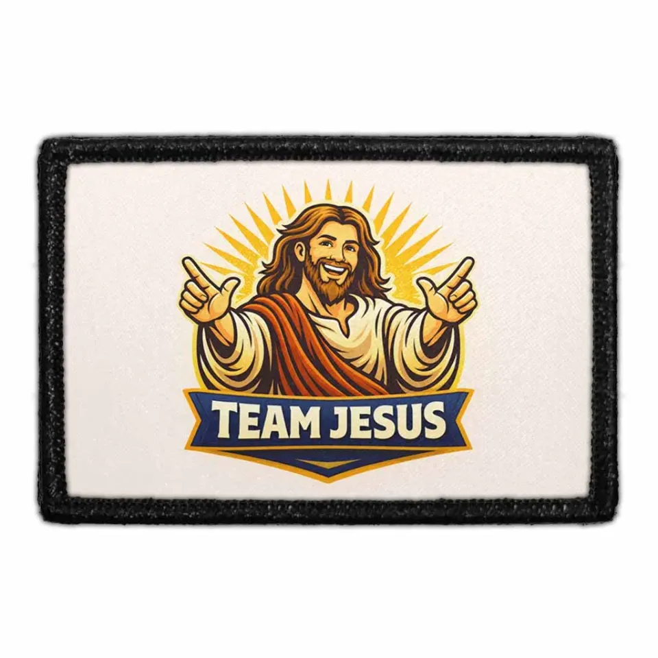 Pull Patch Team Jesus patch 7,6x5 cm velcro tro