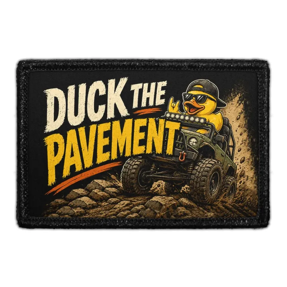 Pull Patch Duck The Pavement patch 3x2 offroad
