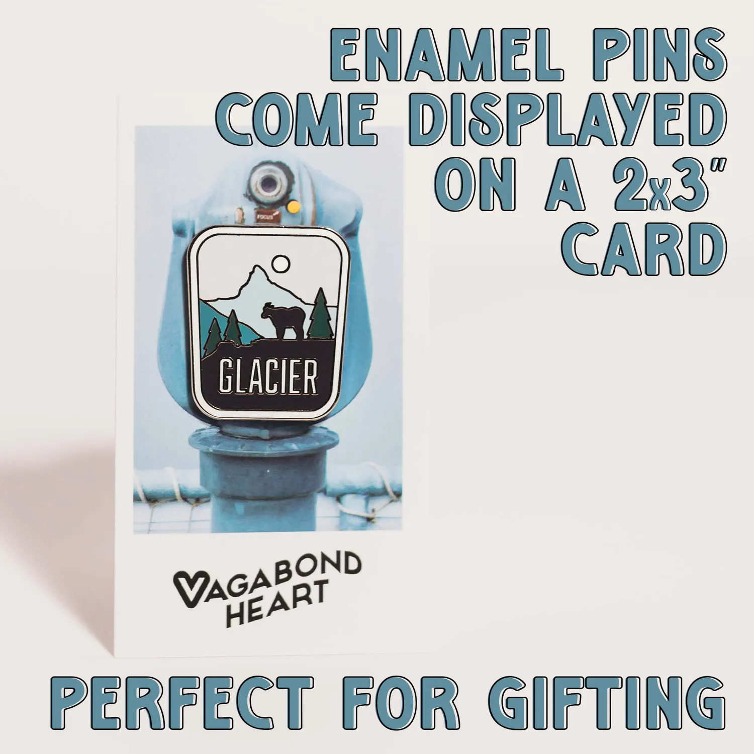 Vagabond Heart San Francisco pin hard emalje