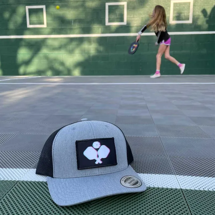 Pull Patch Pickleball Racquets 3D patch med velcro