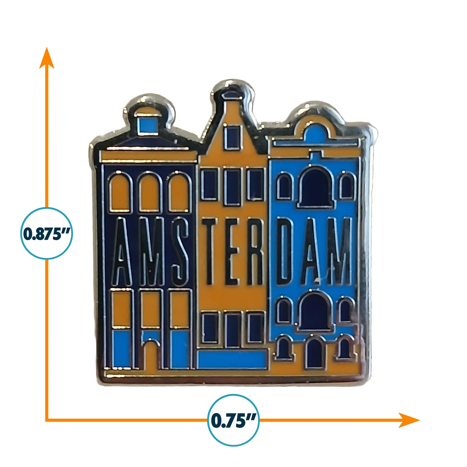 Vagabond Heart Amsterdam pin hård emalje lille