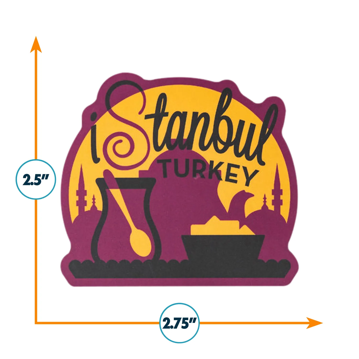 Vagabond Heart Istanbul Türkiye sticker vejrbestandig