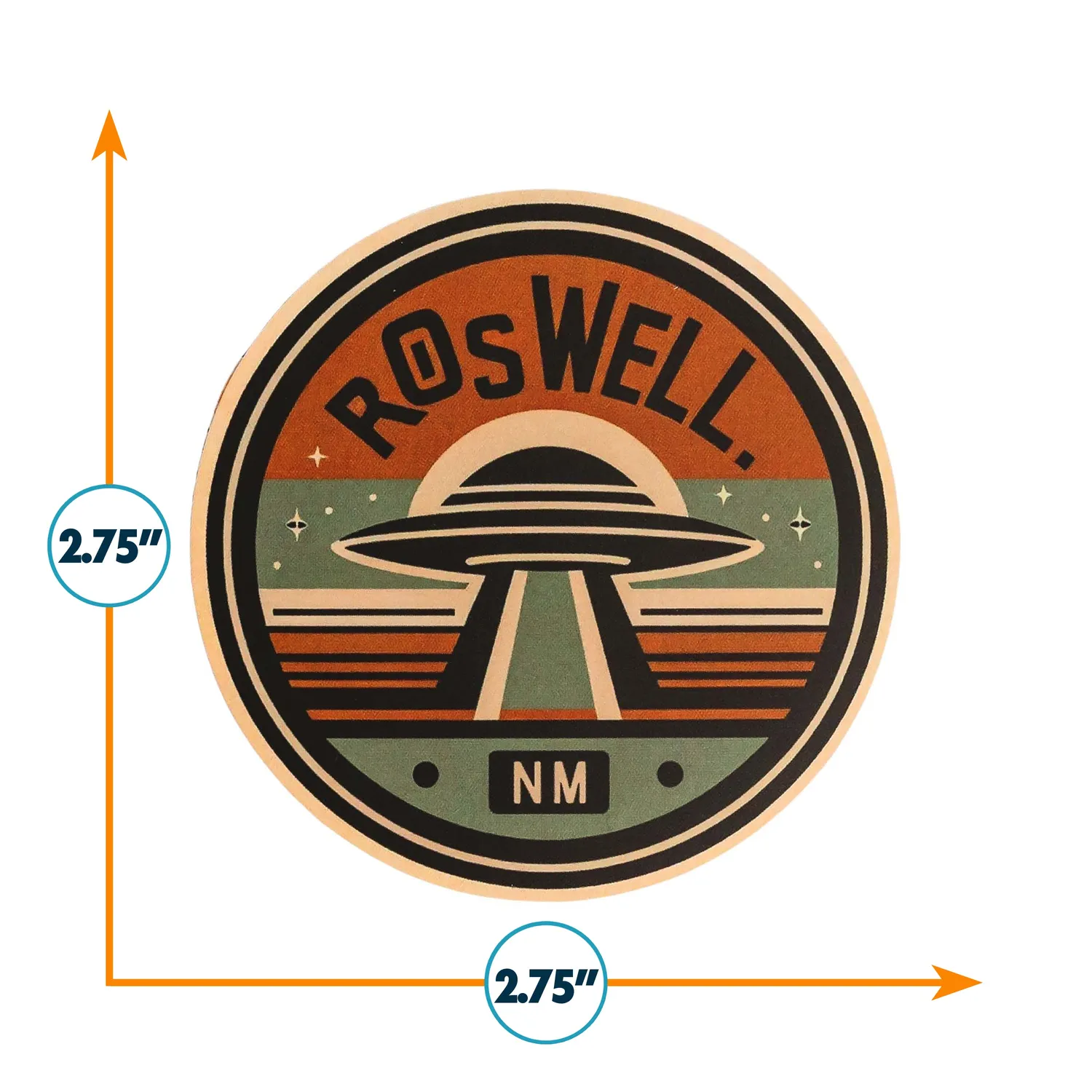 Vagabond Heart Roswell NM klistermærke UFO vinyl