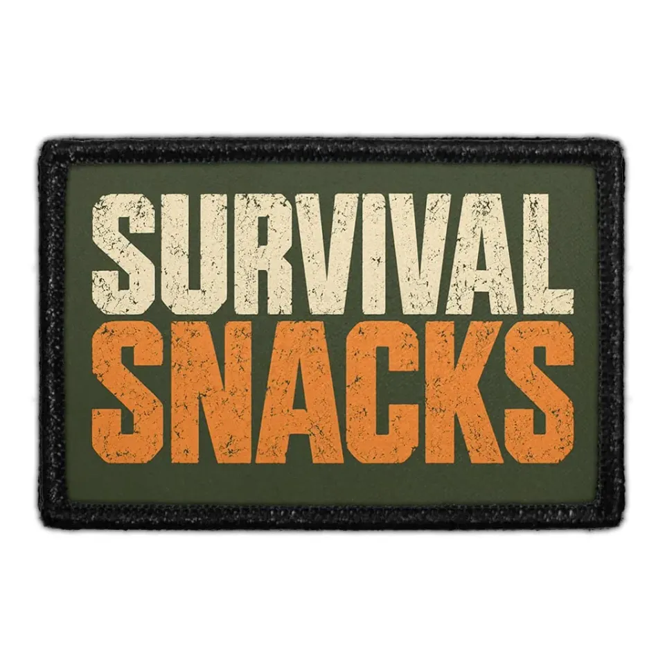 Pull Patch Survival Snacks patch med velcro 76x51 mm