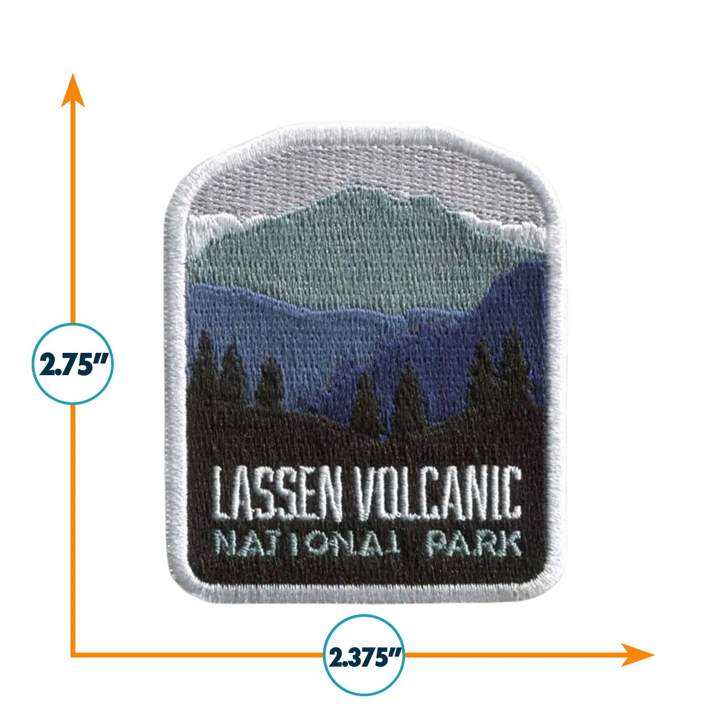 Vagabond Heart Lassen Volcanic strygemærke broderet