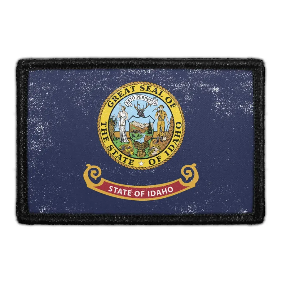 Pull Patch Idaho State Flag patch distressed