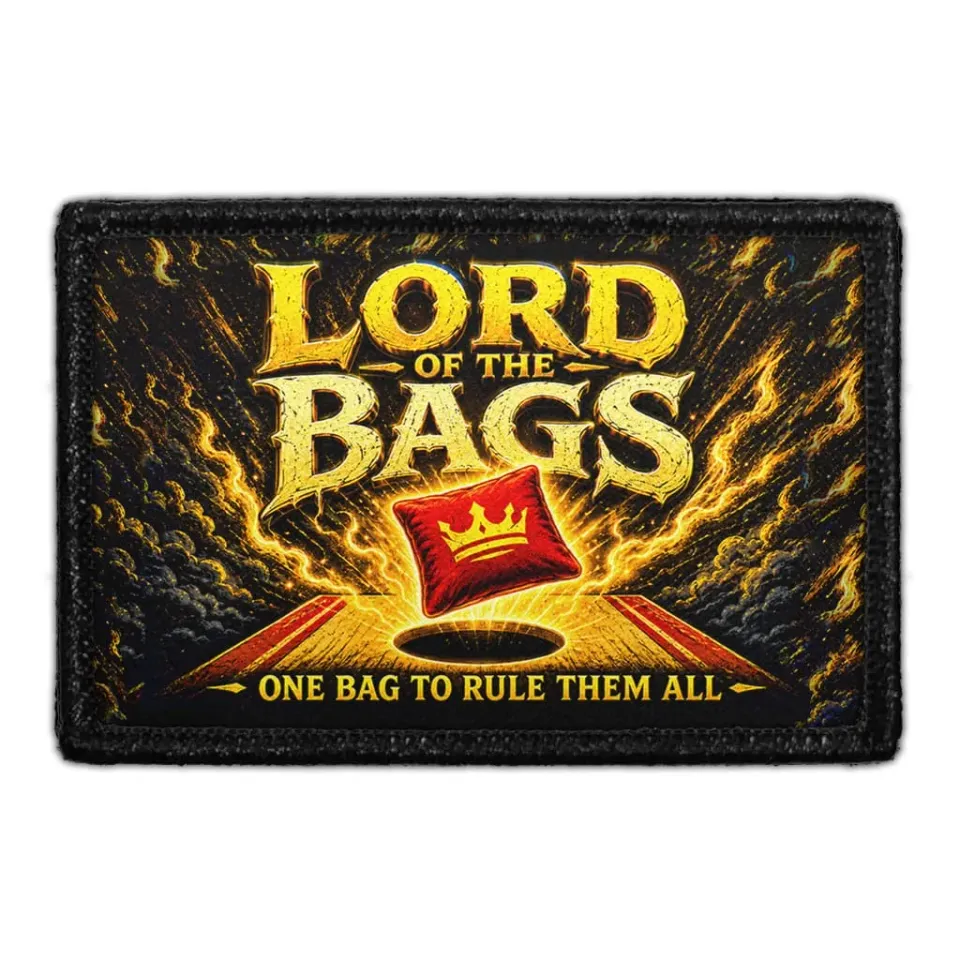 Pull Patch Lord of the Bags patch 3x2 cornhole