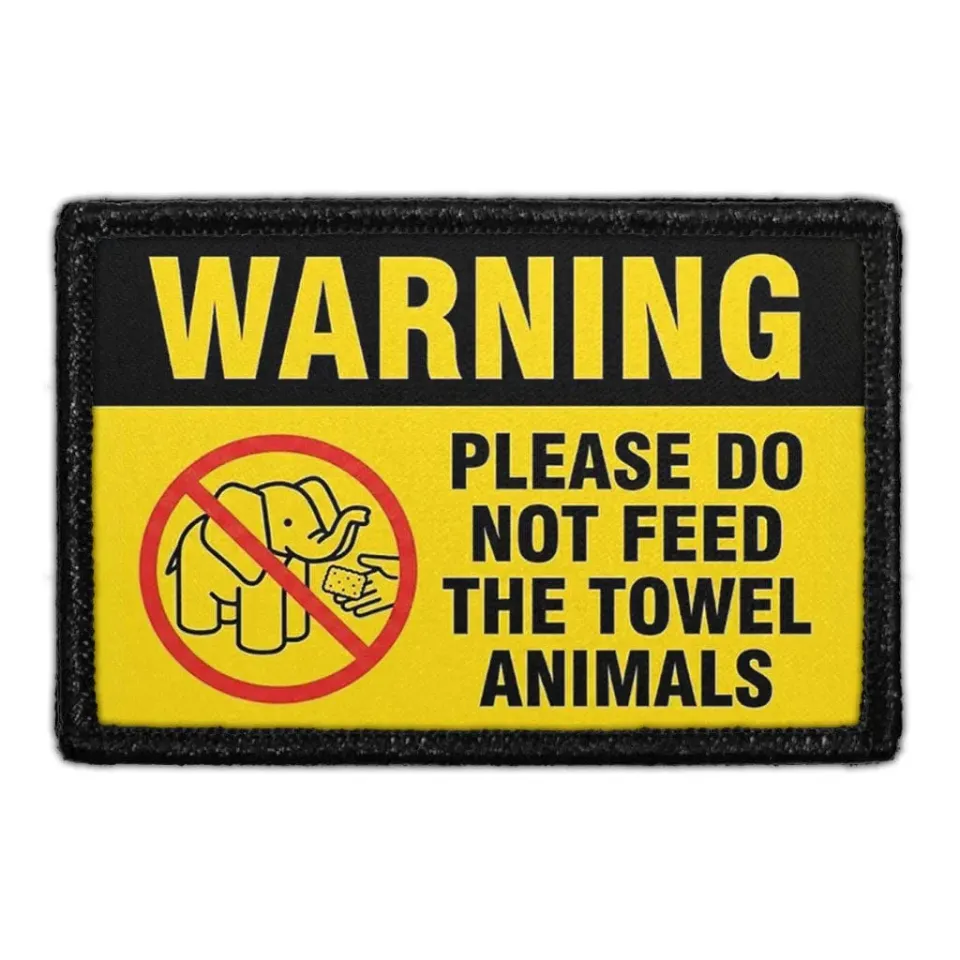 Pull Patch Towel Animals patch 3x2 med velcro