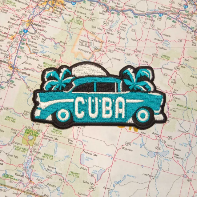 Vagabond Heart Cuba strygemærke 51x102 mm broderet
