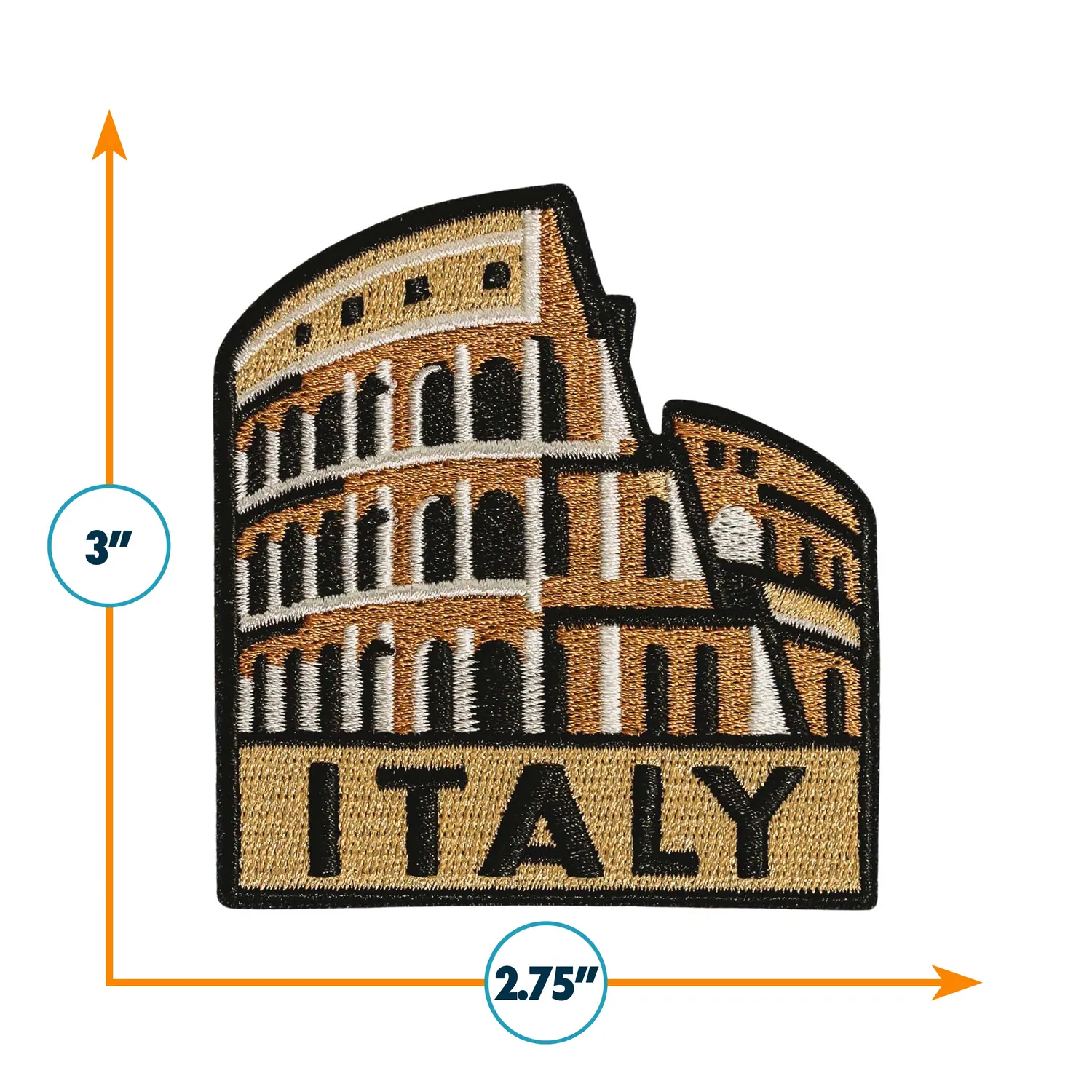 Vagabond Heart Italy strygemærke Colosseum Rom