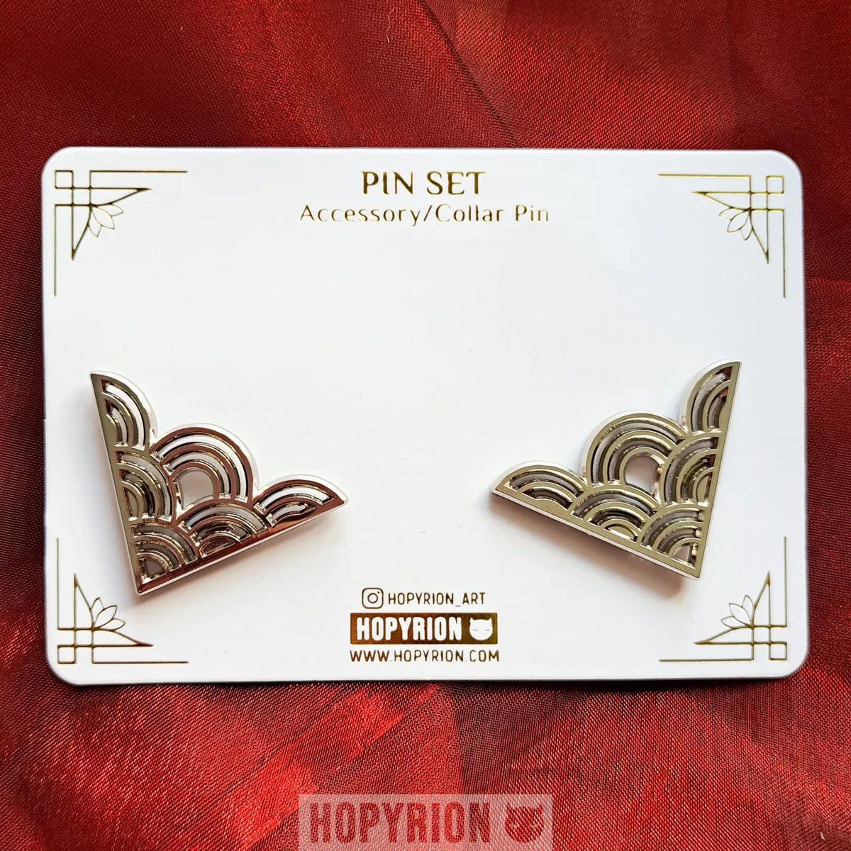 Hopyrion Seigaiha krave pinsæt 4 cm 2 stk