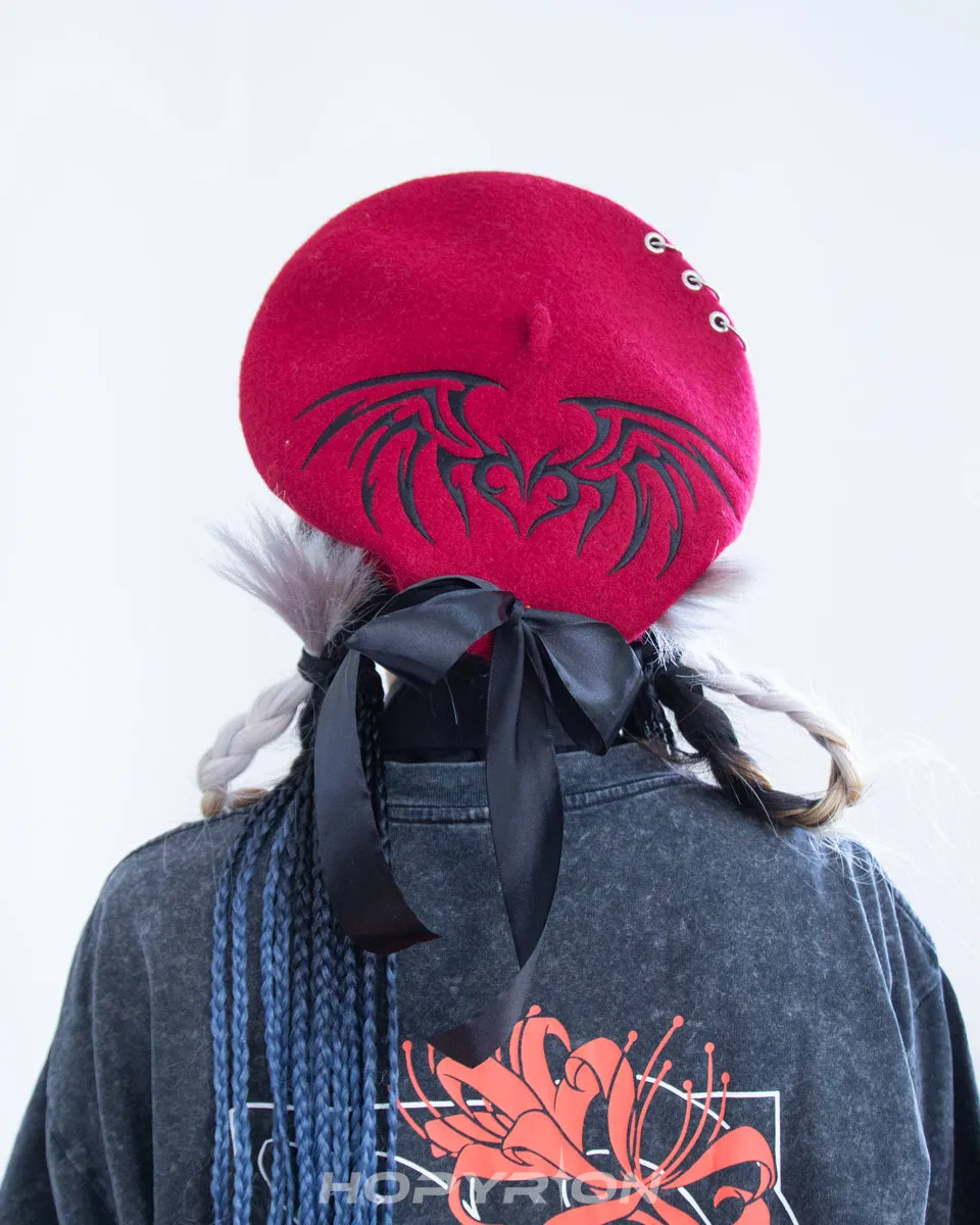 Hopyrion Winged Heart baret uld 56-60 cm