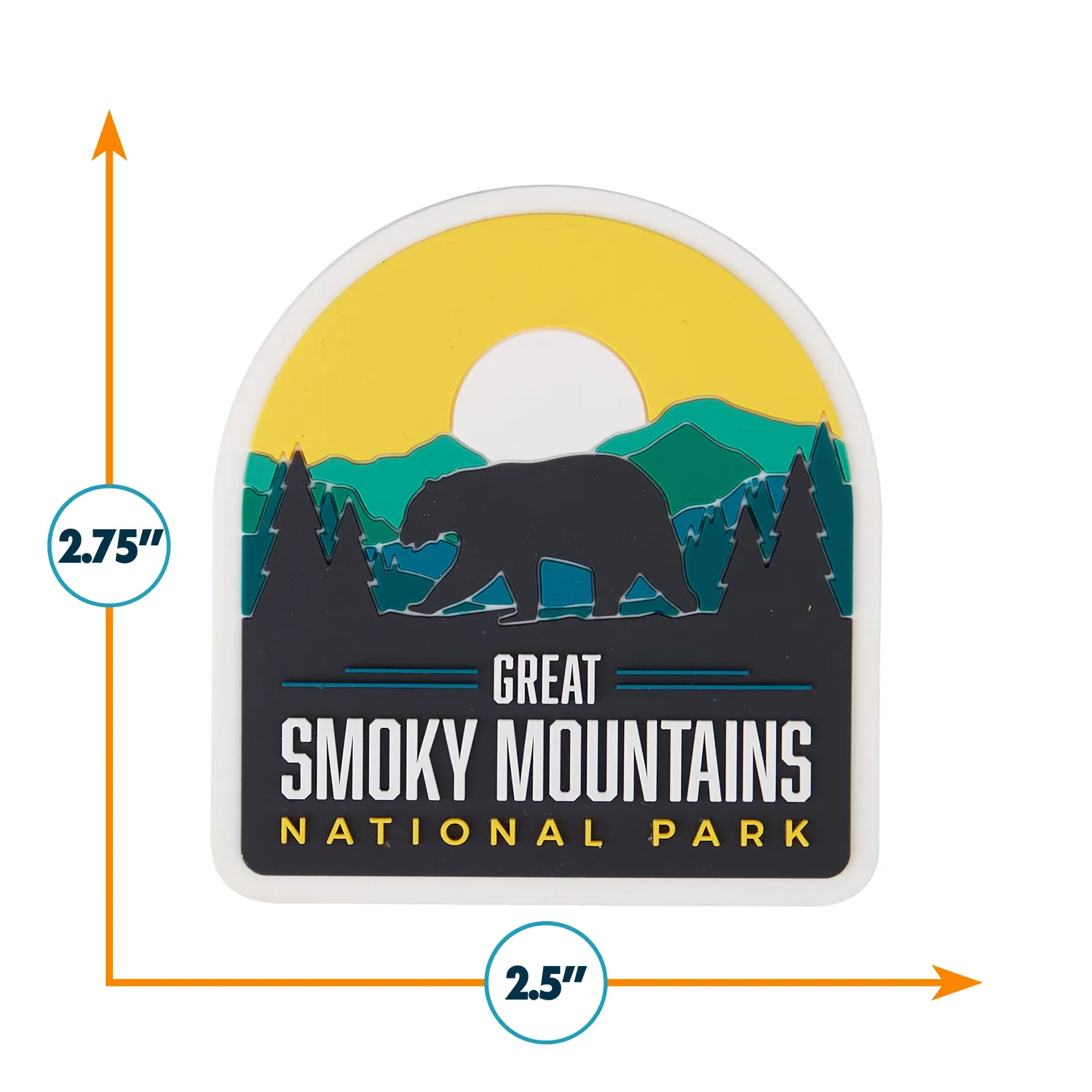 Vagabond Heart Smoky Mountains magnet PVC