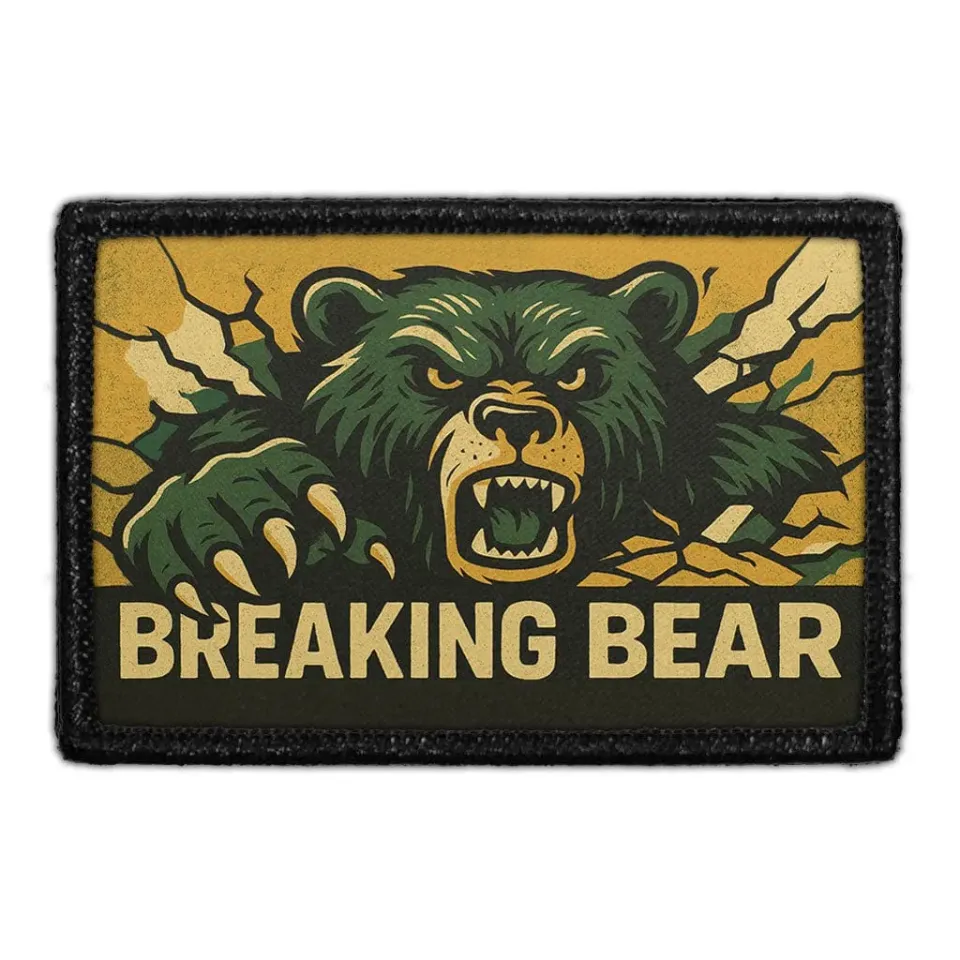 Pull Patch Breaking Bear patch velcro