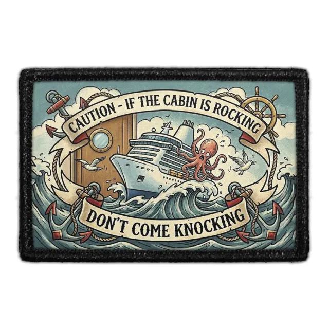 Pull Patch Caution Cabin patch 76x51 mm krydstogt