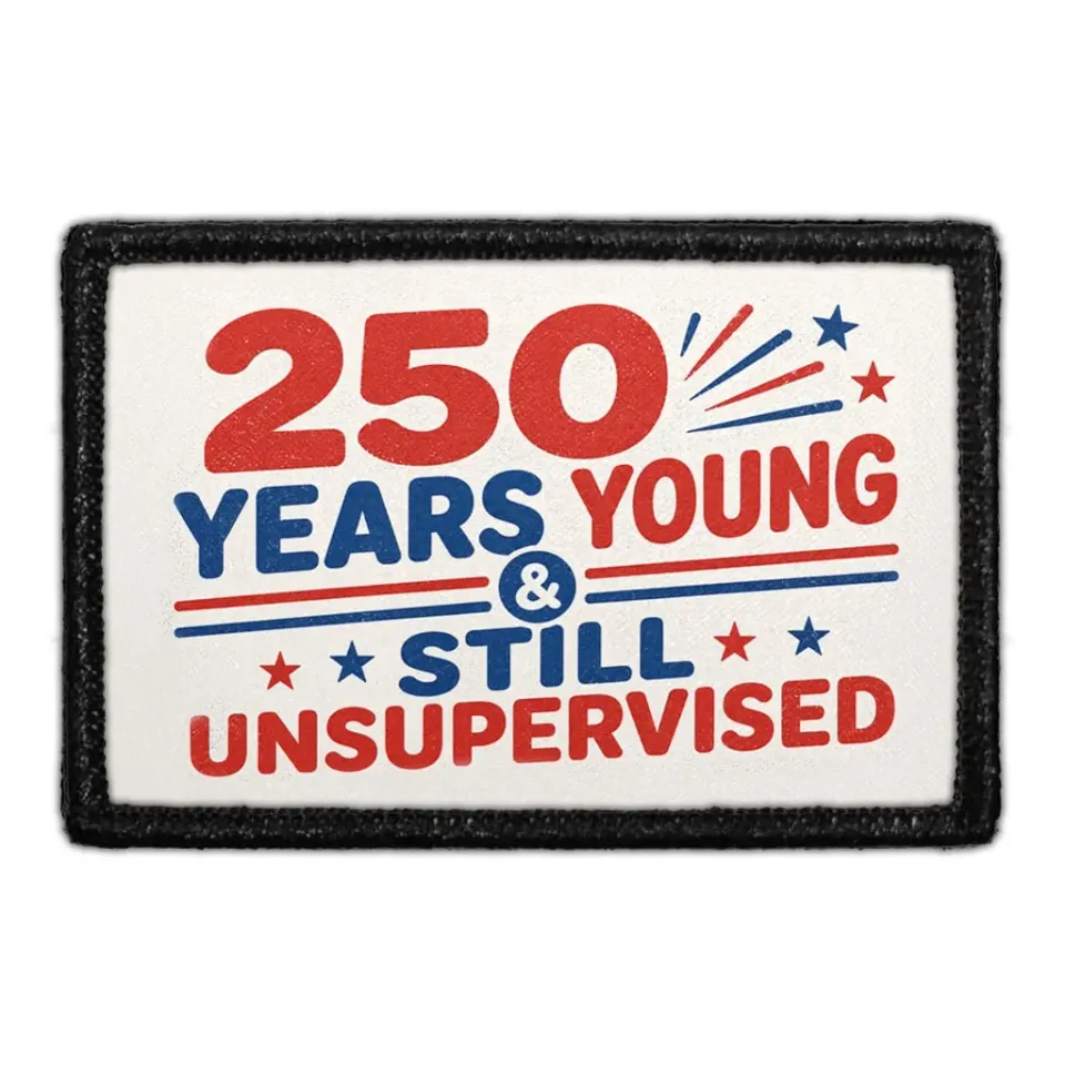 Pull Patch 250 Years Young Unsupervised patch 3x2