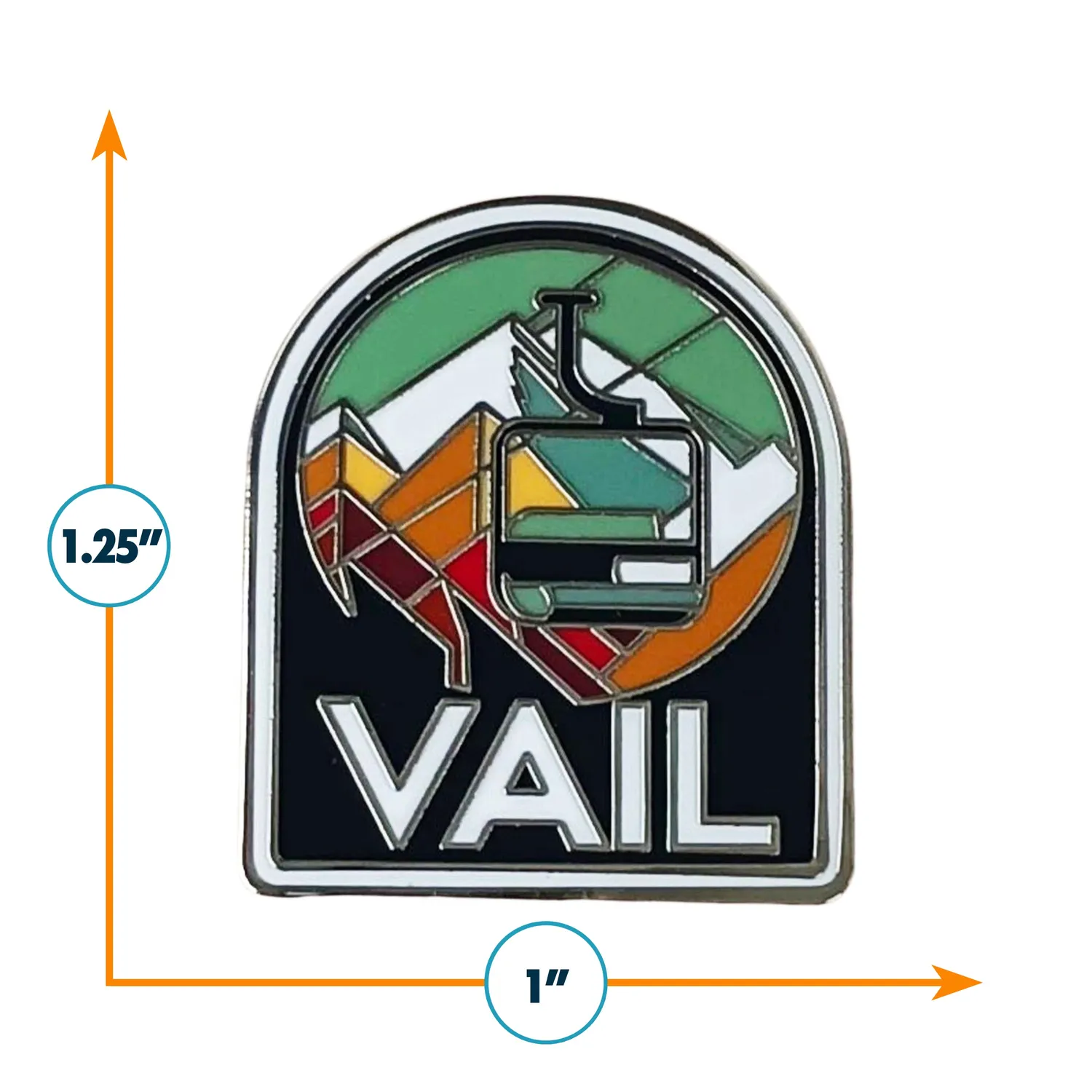 Vagabond Heart Vail Colorado emaljepin hård emalje