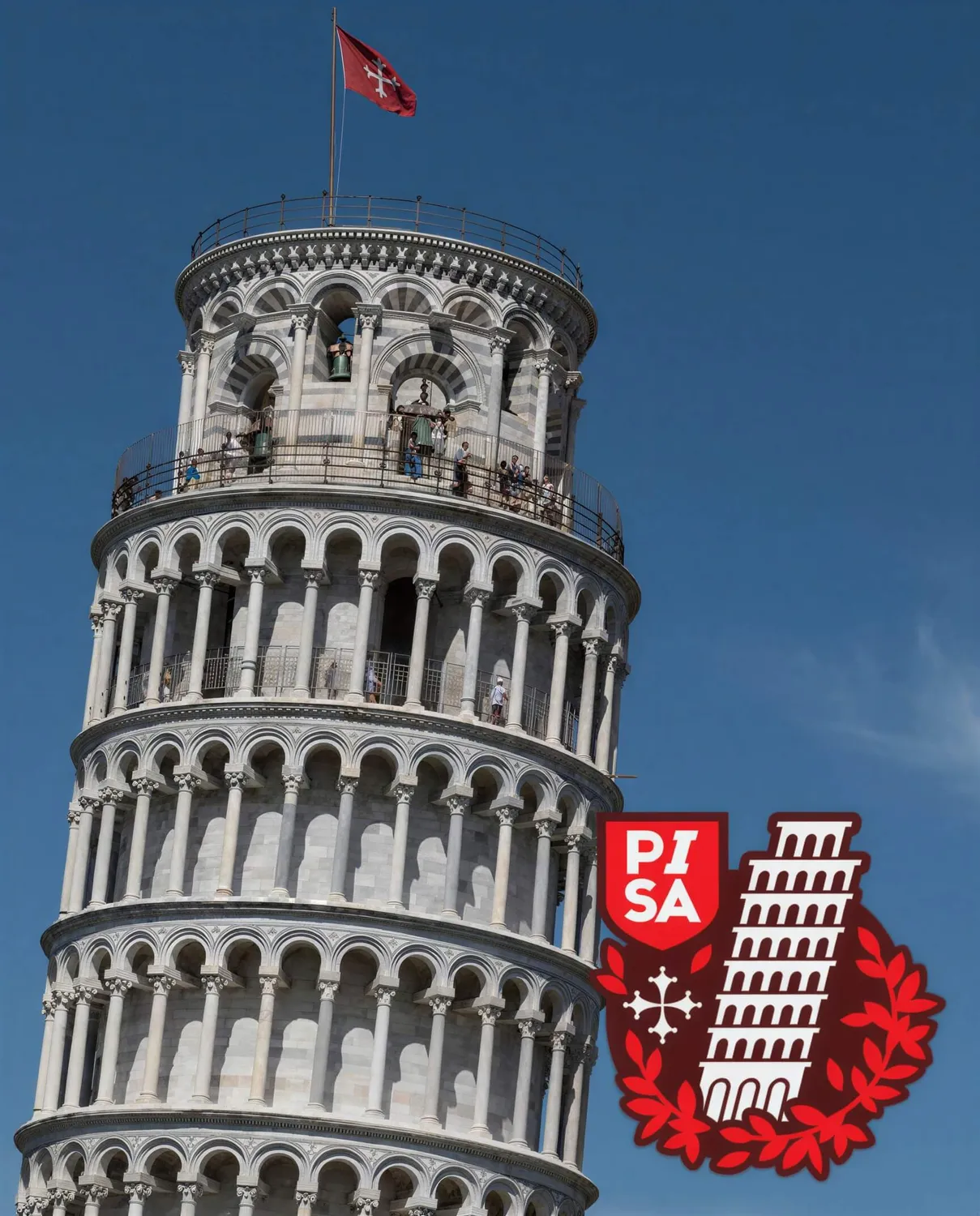 Vagabond Heart Pisa klistermærke Det Skæve Tårn