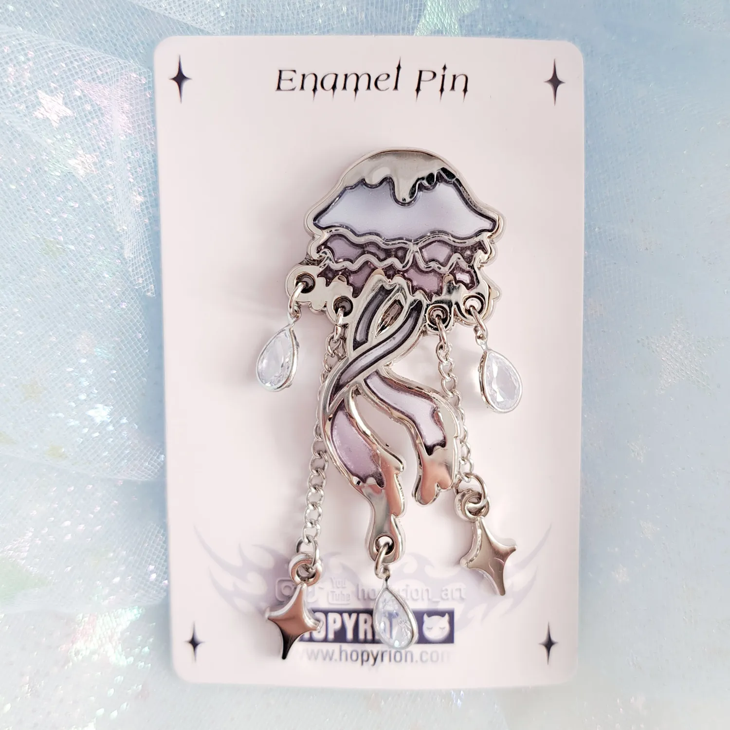 Hopyrion Melty Jelly enamel pin 5 cm blå