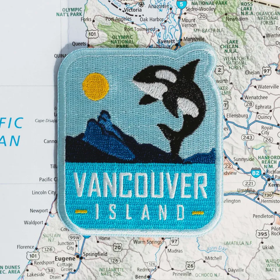 Vagabond Heart Vancouver Island strygemærke souvenir