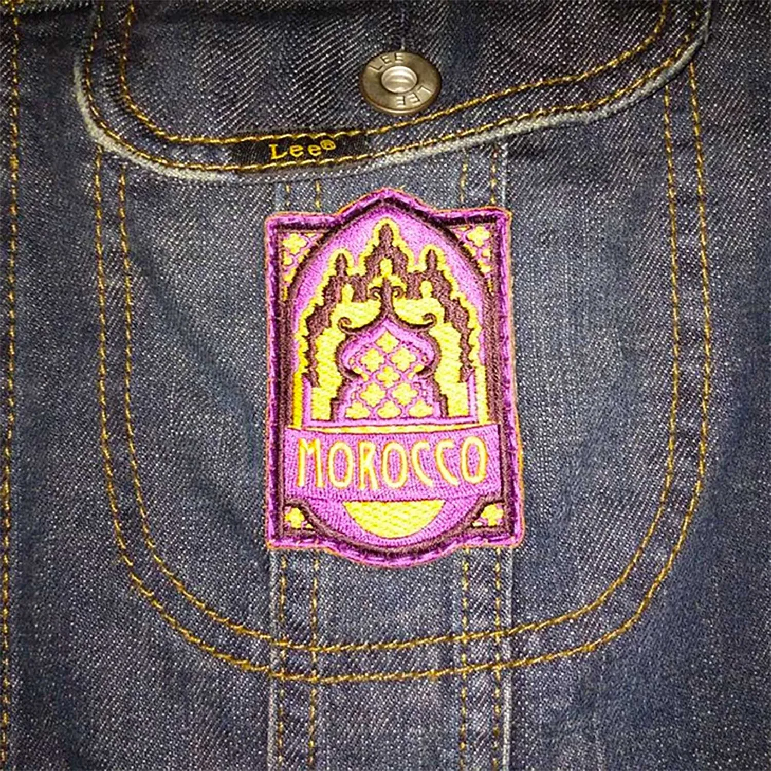 Vagabond Heart Morocco strygemærke moské broderet