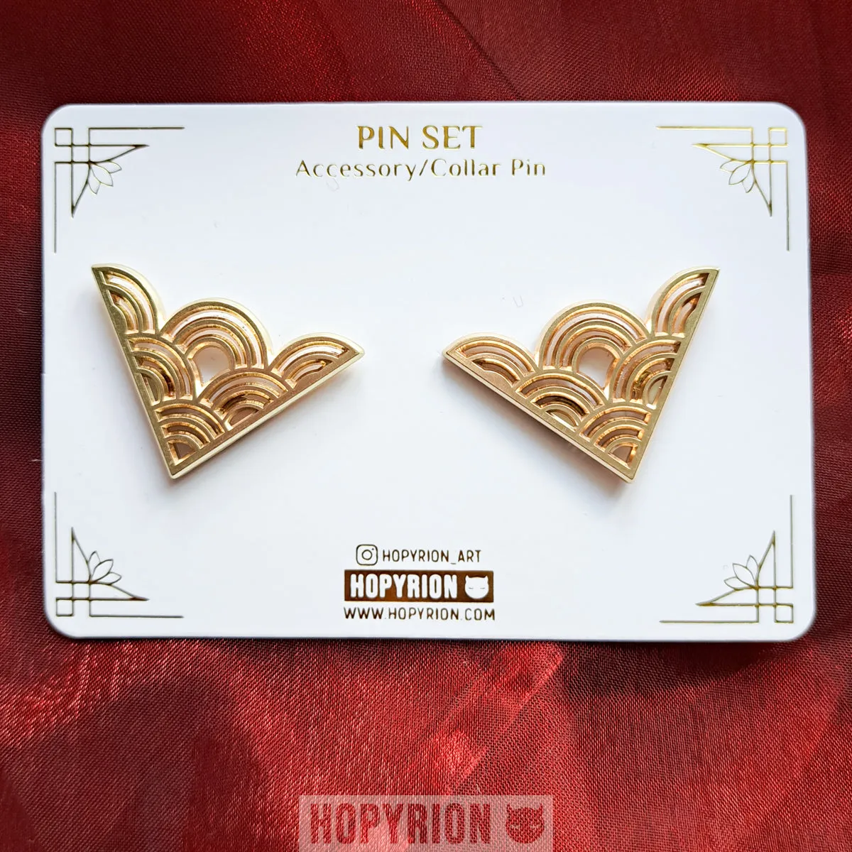 Hopyrion Seigaiha krave pinsæt 4 cm 2 stk