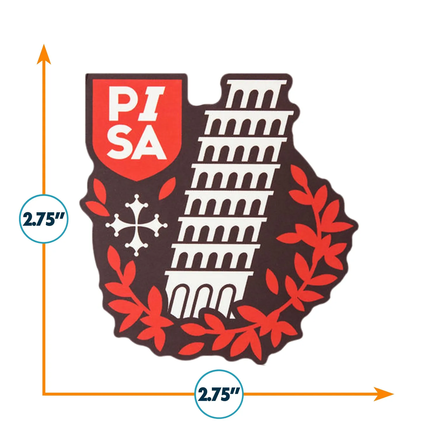 Vagabond Heart Pisa klistermærke Det Skæve Tårn
