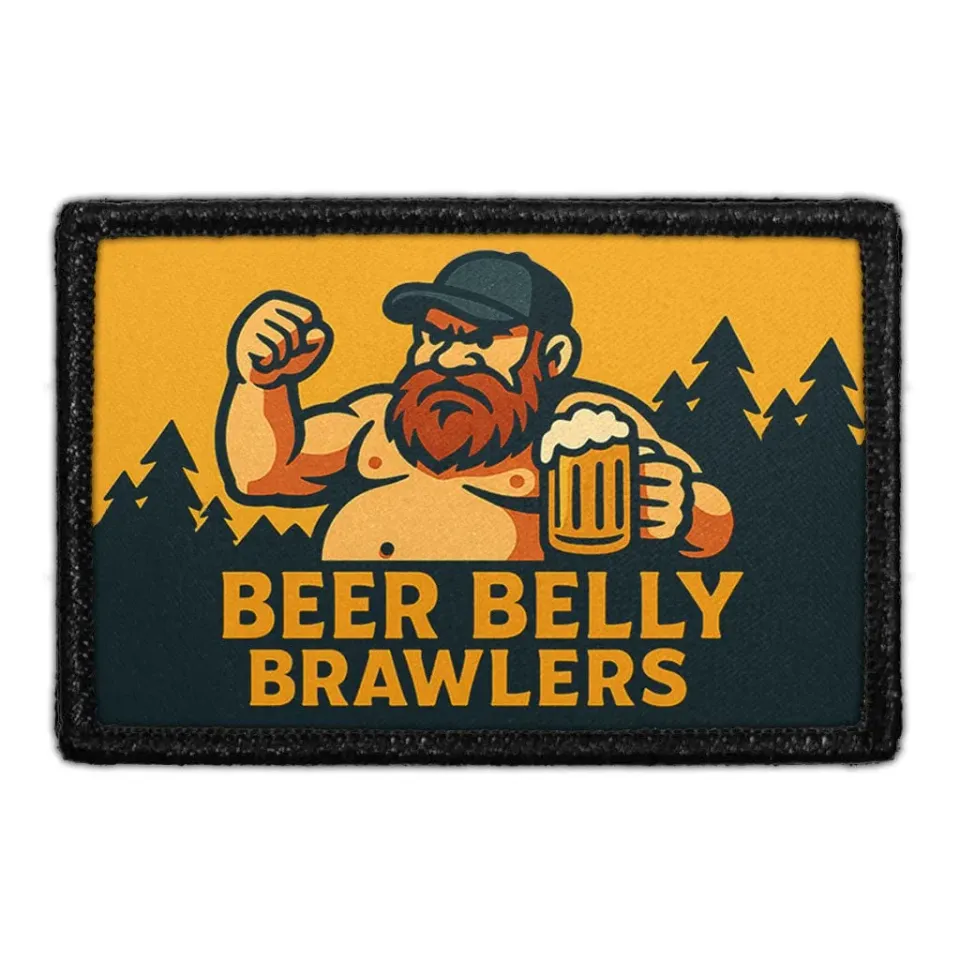 Pull Patch Beer Belly Brawlers patch med velcro sjov