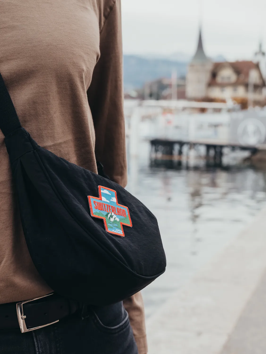 Vagabond Heart Switzerland strygemærke alper broderet