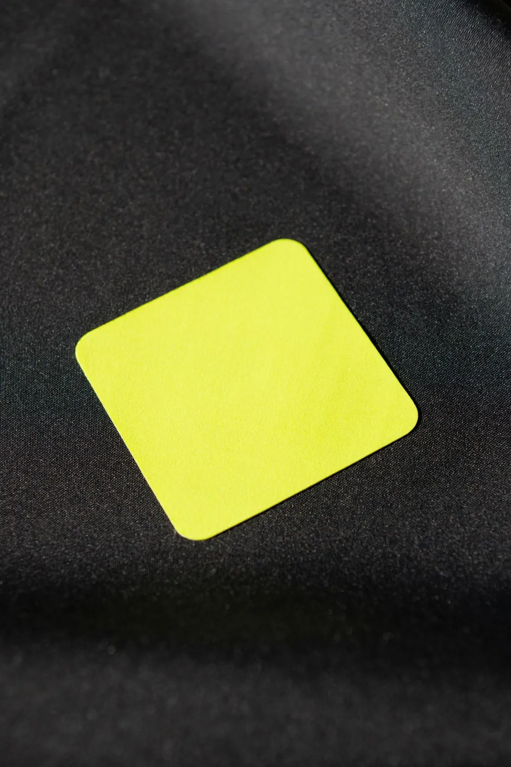FabPatch Reflective Yellow tekstillapper firkantede 3-pak