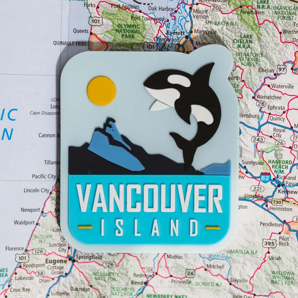 Vagabond Heart Vancouver Island kf8leskabsmagnet PVC