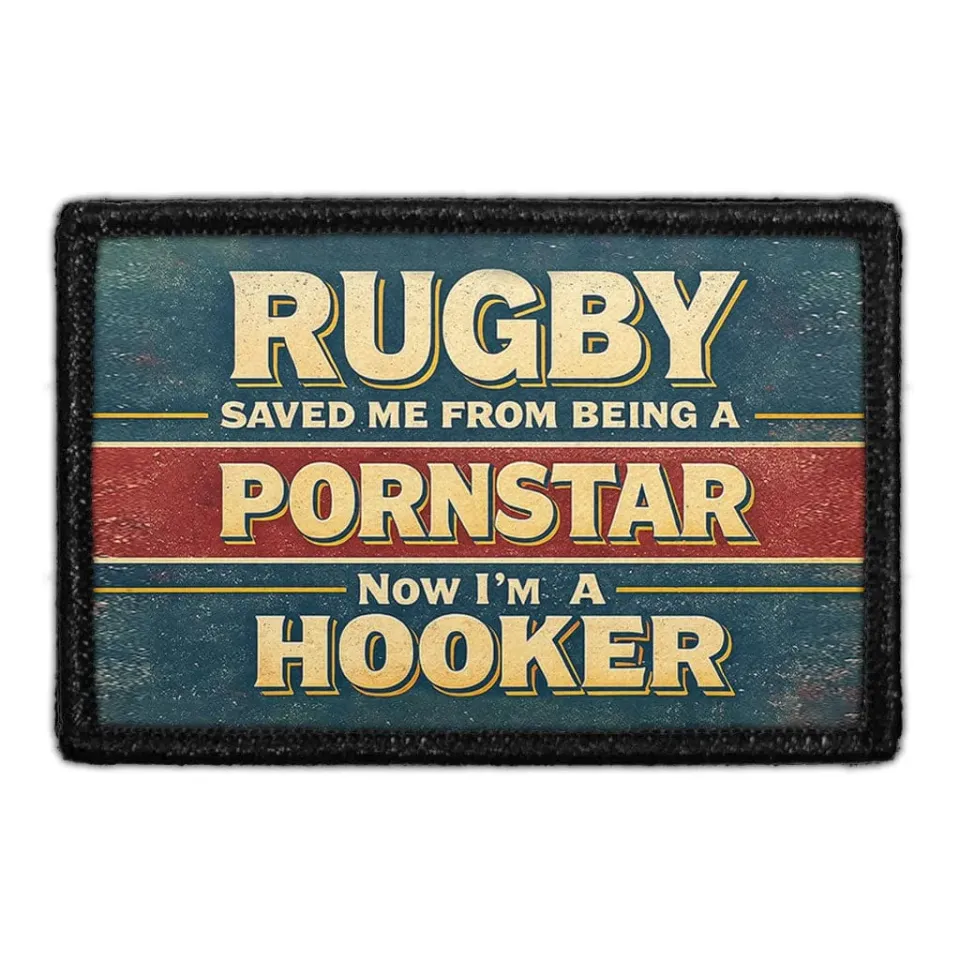 Pull Patch Rugby Save Me Hooker patch velcro sjov