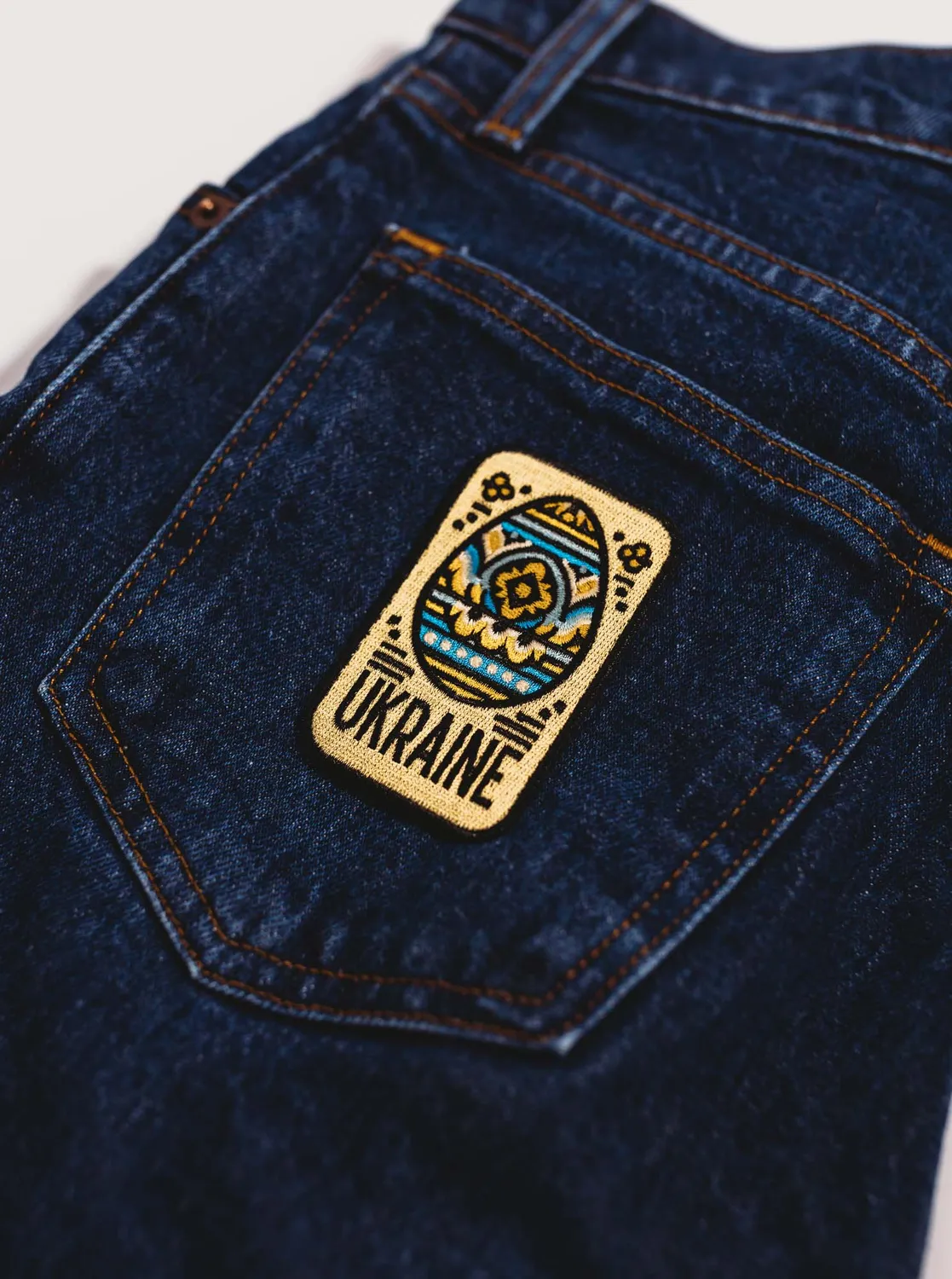 Vagabond Heart Ukraine strygemærke 83x51 mm broderet