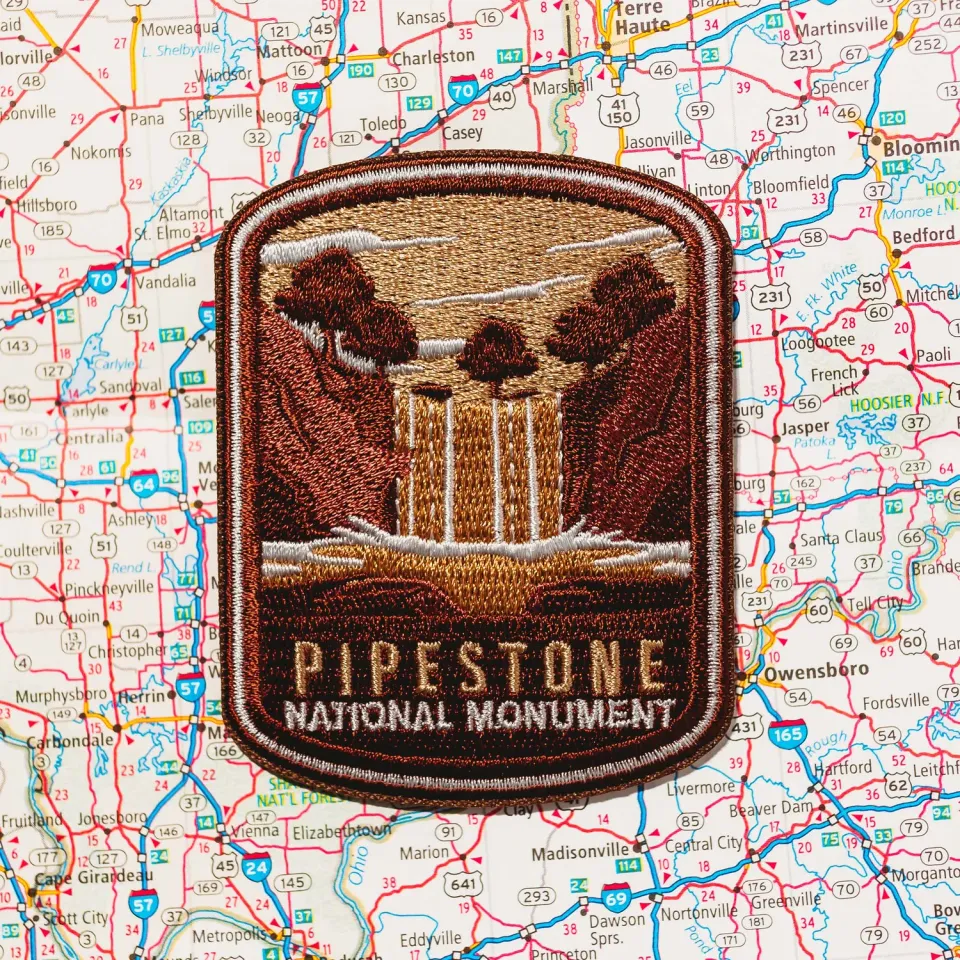 Vagabond Heart Pipestone National Monument strygemærke broderet