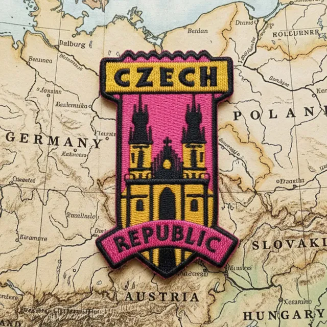 Vagabond Heart Czech Republic strygemærke broderet
