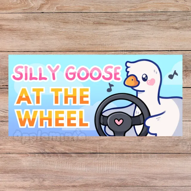 Appleminte Silly Goose klistermærke vinyl 203 mm